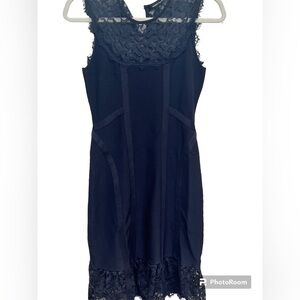 Nanette Lepore Black Sleeveless Lace Dress size XS